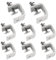 8Pcs 304 Stainless Steel C Clamp Tiger Clamp, Heavy Duty Woodworking Clamp with Wide Jaw Openings for Carpentry Woodwork Building(30MM)