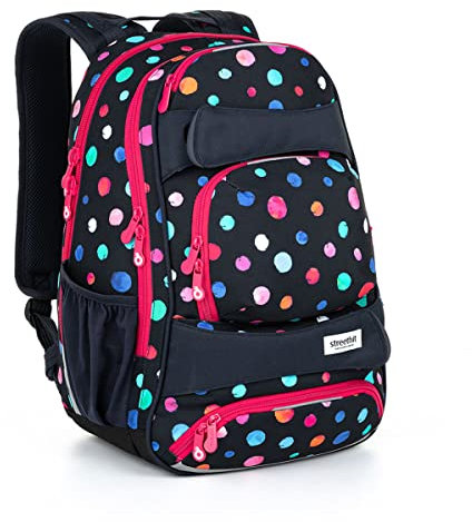 TOPGAL Schulrucksack für Mädchen ab - 5. Klasse - YUMI 22031 (Punktmuster)