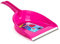 CABLEPELADO Recogedor de Mano plastico con Goma (Rosa)