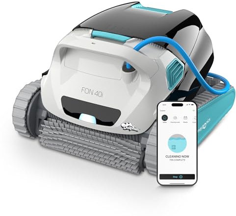 Dolphin Fon 40i Robot limpiafondos automático para Piscinas enterradas de 12m - Sube Paredes - Filtración Ultra Fina