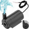 Retoo Mini Wasserpumpe, Aquarium pumpe, Ultra Leise, Klein Tauchpumpe, Hydrokultur, Springbrunnenpumpe, Netzkabel für Aquarien Teich Garten Brunnen, Statuen Hydrokultur,Hydroponiksystem 80L Schwarz