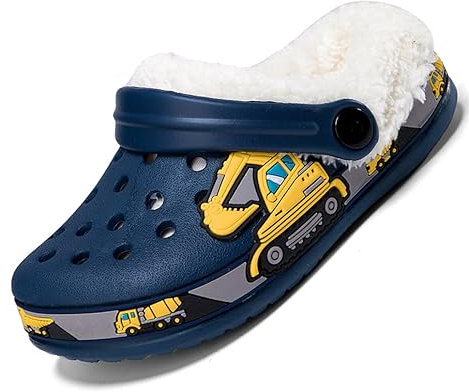 DRECAGE Sabots Enfant Été Chaussons Garçons Filles Pantoufles EVA Clogs Tongs Sandales de Plage à Enfiler Piscine de Jardin Antidérapage Blue30 EU