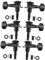 SAFIGLE Fully-enclosed Acoustic Guitar Turners 6pcs String Locking Tuners Guitar Design Turners Easy to Clean