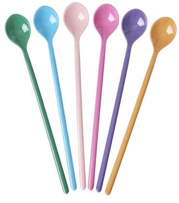 Rice Latte Löffel Spoons La Joie De Vivre aus Melamin 6 Stück mehrfarbig