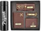 YOUR GIFT STUDIO Personalisiertes Leder-Geschenk-Set für Herren, personalisierbar, Geburtstagsgeschenk für Männer, Bruder, Vater, Ehemann mit Namensgravur, personalisierter Geschenkkorb für Männer