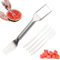 Artefacto de corte de sandía,Cortador de sandía - Herramienta para cortar frutas de cocina de acero inoxidable,Gadget para cortar frutas de verano, herramienta de tenedor para cortar frutas para el ho