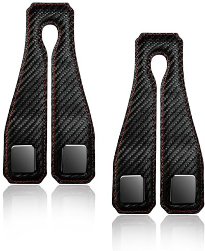 Asheyya 2PCS Car Seat Back Storage Hook, Double Headrest Car Seat Hooks (Black)