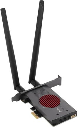 Tarjeta de Red Inalámbrica de 3 Bandas con Soporte 5.4 de 5,2 Gbps, Adaptador PCIE de Alta Velocidad de 8774 Mbps con 2 Antenas, Adaptador WiFi para PC