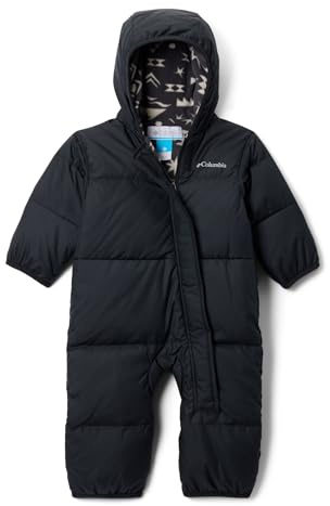 Columbia Youth Infant Snuggly Bunny 2 Bunting, Snowsuit Romper, Black/Shark Peaked Tonal, 0/3 Months