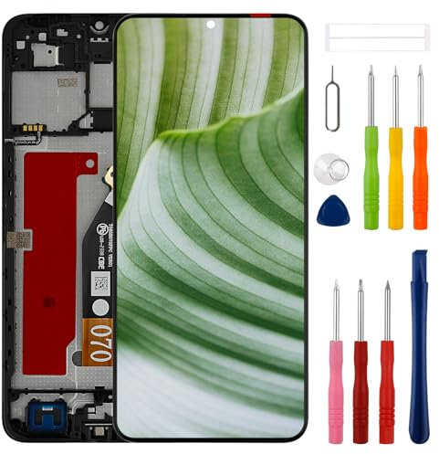 swark Nuovo display LCD di ricambio per ZTE Blade A54 2023 LCD Display Touchscreen Digitizer Assembly Vetro con kit di riparazione aggiornato, nero