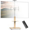 XTRARM Elite mobile supporto TV elettrico per 40-86 max. 60 kg, sollevatore TV motorizzato con regolazione continua dell'altezza tramite telecomando, max VESA600x400, con ripiani e ciabatta elettrica