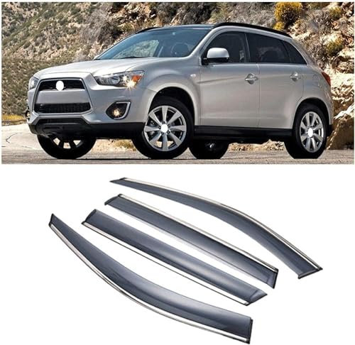 HAVERN Auto Autofenster Windabweiser für Mitsubishi ASX 2010-2020, Regenabweiser Integrierte Deflektoren Seitenscheibenabweiser Luftabweiser