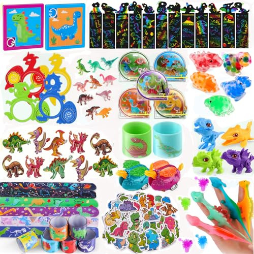 nicknack Dino Party Mitgebsel Kindergeburtstag | Give Aways Kindergeburtstag Jungen, Pinata Füllung Geschenktütenfüller,Kindergeburtstag Mitgebsel für Jungen und Mädchen