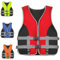 Giubbotti di Salvataggio Giubbotto Salvagente per Adulti per Paddle Boarding: Aiuto al Galleggiamento in Schiuma con Fischietto, Life Jacket Impermeabile per Snorkel, Kayak, SUP (Rosso,L)