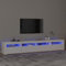 Woonisher Mobile Porta TV con Luci LED Bianco 240x35x40 cmMobile TV credenza mobile TV