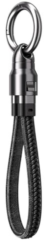 Charger Cable - 240W Fast Charging Cord, Type-C Double Plug | Lightweight Charging Connector Travel Cable, Portable Speed Adapter with Compact Keyring for Phone Tablet Laptop Devices