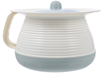 Anneome Nachttopf Mit Deckel Für Erwachsene Urintopf Aus Kunststoff Tragbarer Hauskammer Pot Mit Griff Geruchsisolierend Für Senioren Und Kinder 8.27 X 8.27 X 5.12 in