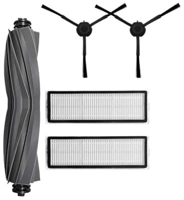 Compatible avec les pièces de rechange for aspirateurs robots Dreame L20 Ultra / L30 Ultra / X20 Pro, brosse latérale principale, filtre HEPA, serpillière, sac à poussière.