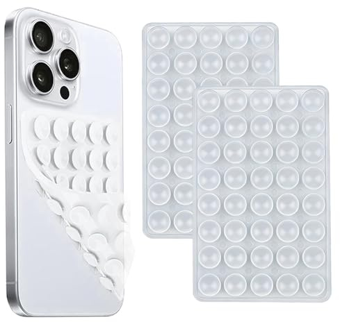 Silicone Suction 2 PCS 40 Grain Cup Phone Case Mount Double Sided | Suction Cup Phone Case | Phone Suction Pad | Anti-Slip | Hands-Free Mobile Accessory for Selfies Videos