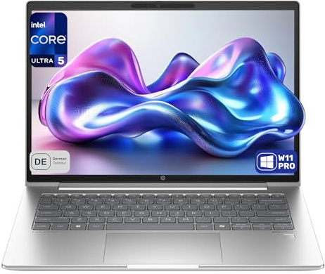 HP ProBook 440 G11 Business Laptop, Intel Core Ultra 5 125U, 14 WUXGA IPS (1920x1200) 400 Nits, 16 GB DDR5 RAM, 1 TB SSD, Wi-Fi 6E, Fingerprint, Deutsches Tastatur-Layout, Windows 11 Pro, Silber