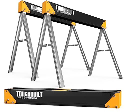 ToughBuilt 6625 Sawhorse, Negro y Amarillo
