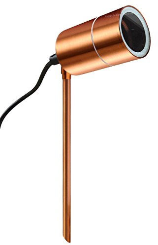 Long Life Lamp Company Outdoor Garden Spike Light Adjustable Stainless Steel Copper Finish ZLC0203C