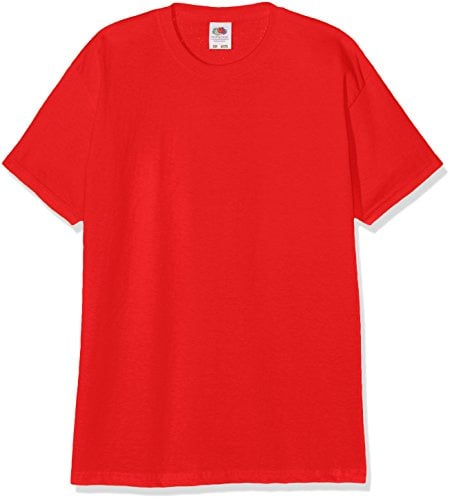 Fruit of the Loom Boys Valueweight T Kids T-Shirt, Red 400, Manufacturer Size: 164 (14-15), Red (Red 400), 14 Years