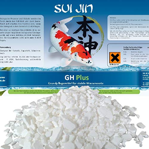 GH Plus - 25 kg FLOCKEN Gesamthärte Teich Wasseraufbereiter