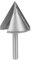 sourcing map 60 Degree V-Groove Router Bit 32mm Dia with 6mm Shank, Titanium Steel Tipped V Grooving Bit (Gray)