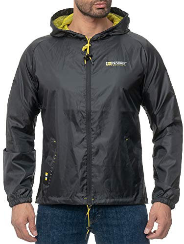 Geographical Norway Giacca da pioggia da uomo Boat Men Nero L