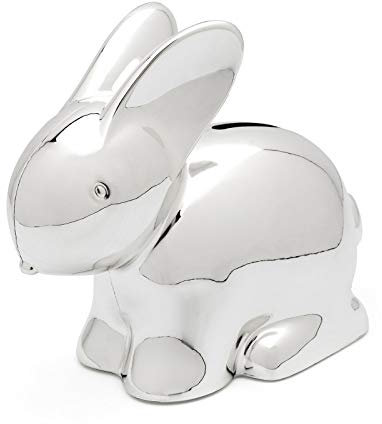 Zilverstad 8109261 Spardose Hase versilbert Zink-Legierung Silber 110x65x102mm