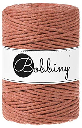 Bobbiny Makramee Kordel 5mm - 100m wählbar (Terrakotta)
