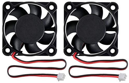 Kyrio DC Bürstenloser Kühlventilator, 12 V, 40 x 10 mm, Dual Kugellager, 3D-Drucker-Ventilator, 4010 DC Axial-Lüfter, Mini Leise Kühlventilator für Computer, Extruder, Luftbefeuchter, 2 Stück