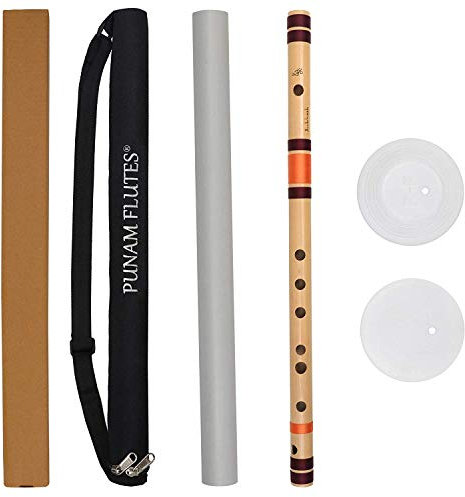Flûtes C Natural Bansuri pour main droite Taille M 48