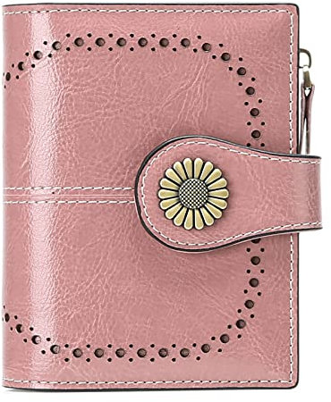 SENDEFN Portefeuille Femme Cuir Porte Monnaie Femmes Porte-Cartes Portefeuille Zippé Femmes avec 16 Emplacements pour Cartes Anti RFID Portefeuilles