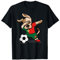 Dabbing Dog Portugal Maillot de football portugais T-Shirt