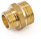 Messing Reduziernippel 1 1/2 AG x 3/4 AG ist ein Fitting zum Verbinden zweier Rohre mit Innengewinde unterschiedlicher Dimensionen als Reduzierung im Sanitärbereich
