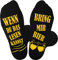 Papa Geschenk Geburtstag Vatertag Bier Socken, Lustige Socken WENN DU DAS LESEN KANNST BRING MIR BIER Wintersocken Baumwollsocken Geburtstagsgeschenk Vatertagsgeschenk für Papa Väter Mann 43-46