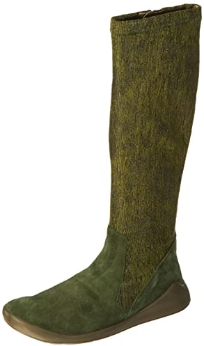 THINK! Damen DUENE chromfrei gegerbte nachhaltige Stretch-Schaft Stiefel, 7000 Tanne, 37 EU