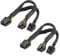 YieJoya 8 Pin PCIe Splitter, PCI-e 8 Pin Buchse auf Dual 8 Pin (6+2) Stecker GPU VGA Stromkabel PCI Express Adapter für Grafikkarte, ummanteltes geflochtenes Y-Splitter Stromkabel 9.5inch