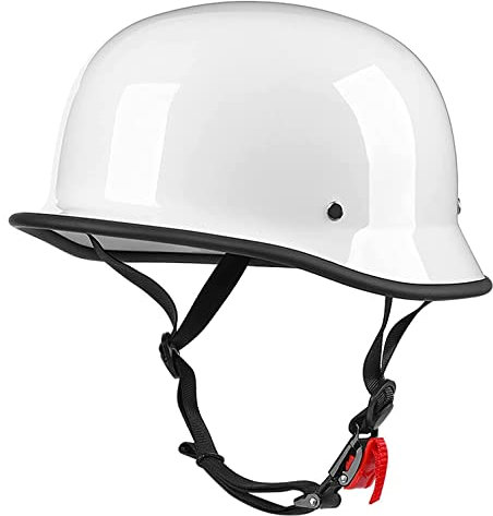 Motorrad Halbschalenhelm mit ECE Genehmigt Brain-Cap für Roller, Scooter, Jet Retro - für Erwachsene, Herren und Damen
