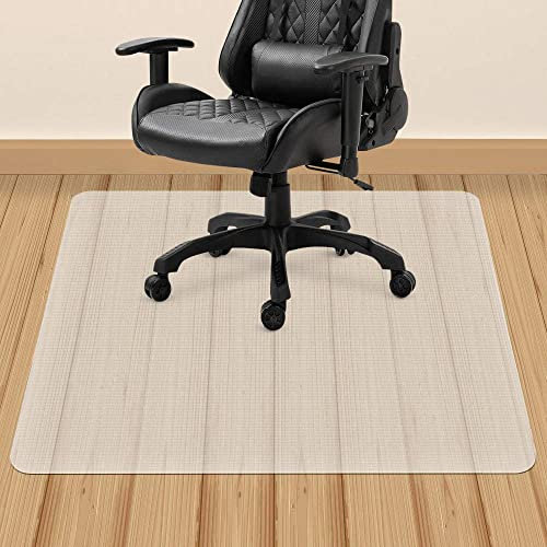 Il Gruppone Passione Casa Tappeto Tappetino Trasparente in Plastica Protettivo Salvapavimento per Sedie Ufficio con Ruote o Rotelle AntiGraffio Antiscivolo - Trasparente - 120x120 cm