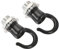 YOKIVE 2 Pièces Alliage Plafond Crochet, Pendentifs Luminaires Cintres suspendre Lustre lumiere Lanternes, Idéal pour Cuisine, Maison (Noir, 0.87x1.1)