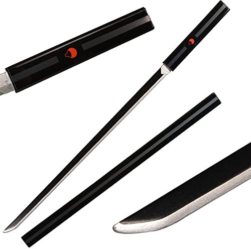 ACTASITEMS Épée Japonaise Sasuke Uchiha Cosplay Anime Épée en Bois - 104cm, Katana -Noir
