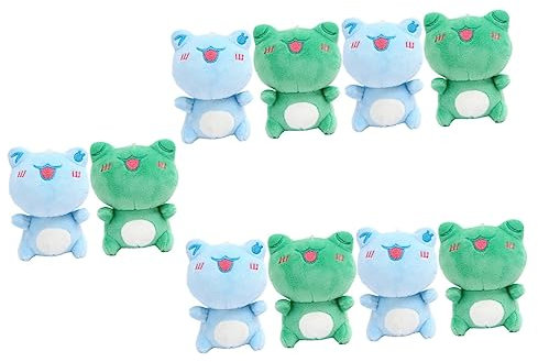TOYANDONA 10 Stk Frosch Schlüssel Bund Geldbörsenanhänger Für Handtaschen Plüsch Geldbörse Schlüsselanhänger Auto-schlüsselanhänger Für Frauen Frösche Dekor Metall Fräulein Rucksack Charme