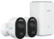 Reolink 2K Überwachungskamera Aussen Akku Set mit Spotlight, Farbnachtsicht, 6 Monate Akkulaufzeit, KI-Erkennung, Home Hub für Zentrale Verwaltung & Speicher, Keine Monatsgebühr, Argus 3E 2-Kamera-Set