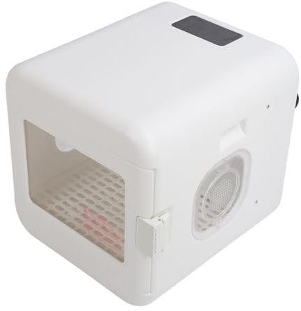 Asciugatoio per Gatti, Asciugatrice Portatile Automatica Silenziosa e Intelligente per Gattini per Cuccioli (Spina Europea 220 V)