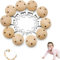 Holz Schnullerketten Clips,10 Stück Holz Schnullerketten Zubehör,Schnullerclip Holz,Holz Schnuller Clip,Schnullerkettenclip,Holzclip Baby Schnuller Clips für DIY Schnullerkette Basteln (Perforiert)