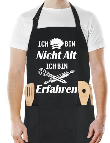 Yamitora Kochschürze Herren, Kochschürze, Schürze Herren, Schürze Personalisiert Küchenschürze Kochschürze Männer Küchenschürze Herren Kochschürze Lustig Weicher, Wasserdichter Stoff für Männer