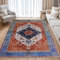 BSGIFT Teppich Wohnzimmer 160x230, Waschbare Teppich Boho Vintage Kurzflor Groß Rug für Schlafzimmer Esszimmer rutschfest Wohnzimmerteppich, Orientalischer Teppiche Rot